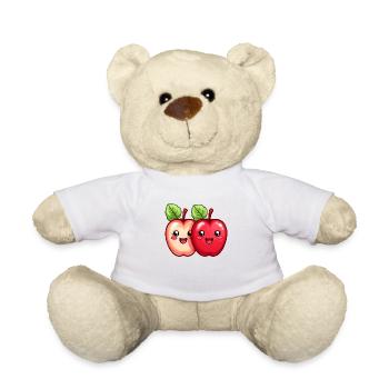 Sujet Apple pour enfants - Nounours - blanc - Devant