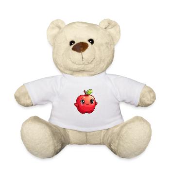 Sujet Apple pour enfants - Nounours - blanc - Devant