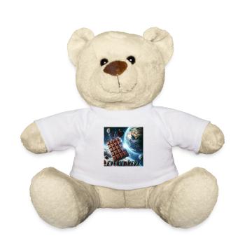 I love chocolate - everywhere - Teddy - Weiß - Vorne
