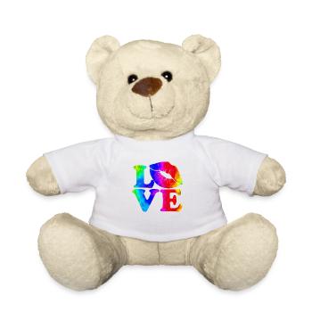 Aimez-moi la Saint-Valentin Joyeux Valentin Saint-Valentin - Nounours - blanc - Devant