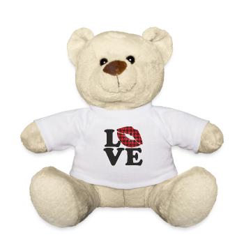 Aimez-moi la Saint-Valentin Joyeux Valentin Saint-Valentin - Nounours - blanc - Devant