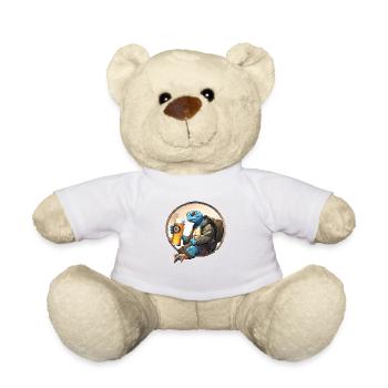 Turtle Cheers Tee: Fun Style! - Teddy Bear - white - Front