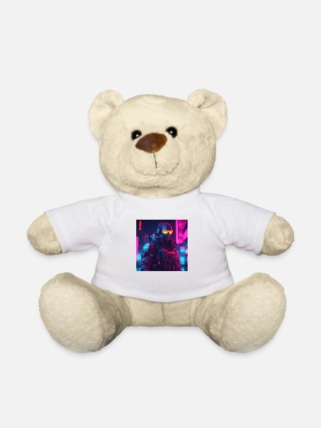 Futuristischer Soldat - Teddy - Weiß