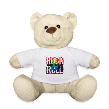 Musik, Retro, Heavy Metal, Hard Rock, Punk, Vinyl, Pop - Teddy - Weiß - Vorne