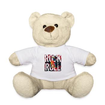 Musik, Retro, Heavy Metal, Hard Rock, Punk, Vinyl, Pop - Teddy - Weiß - Vorne