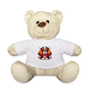 Cavalier King Charles Chien - Nounours - blanc - Devant