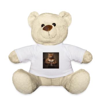 Bodybuilder - Teddy Bear - white - Front