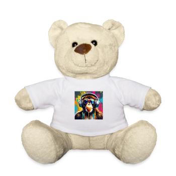 Singe de la musique - Nounours - blanc - Devant