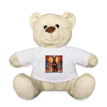 Doberman de l’enfer - Nounours - blanc - Devant