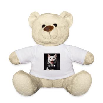 Musik Katze 4 - Teddy - Weiß - Vorne