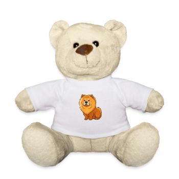 Stoïque Chow Chow Gardien du Territoire - Nounours - blanc - Devant