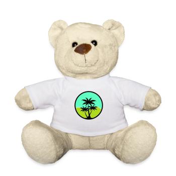 Palm trees - Teddy Bear - white - Front
