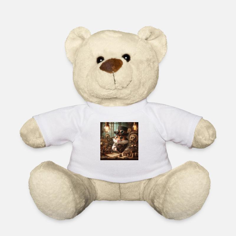 Steampunk Hamster - Teddy - Weiß