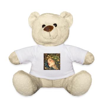 Mädchen mit Blumenkranz - Teddy - Weiß - Vorne