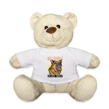 Pas amical, ne pas toucher 38 - Nounours - blanc - Devant