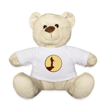 Soldat Lune Nuit Falaise Silhouette Combattant De Guerre - Nounours - blanc - Devant