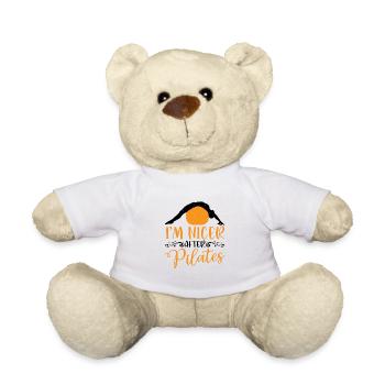 I'm Nicer After Pilates 3 - Teddy Bear - white - Front