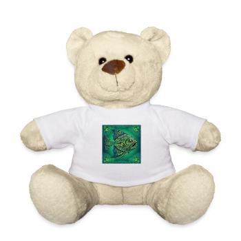 Poisson Piranha Omnivore - Nounours - blanc - Devant