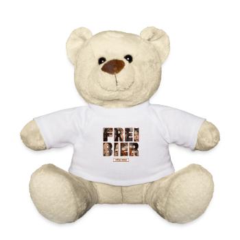 Freibier für uns - Teddy - Weiß - Vorne