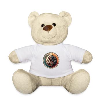 YinYangSkull - Teddy Bear - white - Front