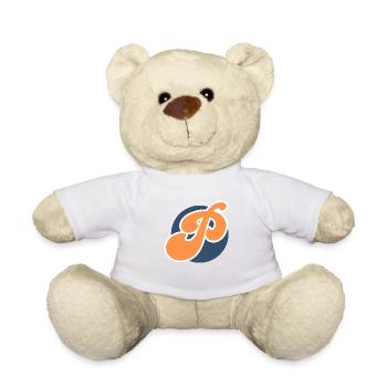 Lettre p orange sport - Nounours - blanc - Devant