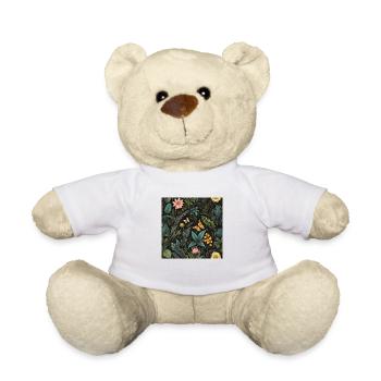 butterfly's in foliage #butterfly #flowers - Teddy Bear - white - Front