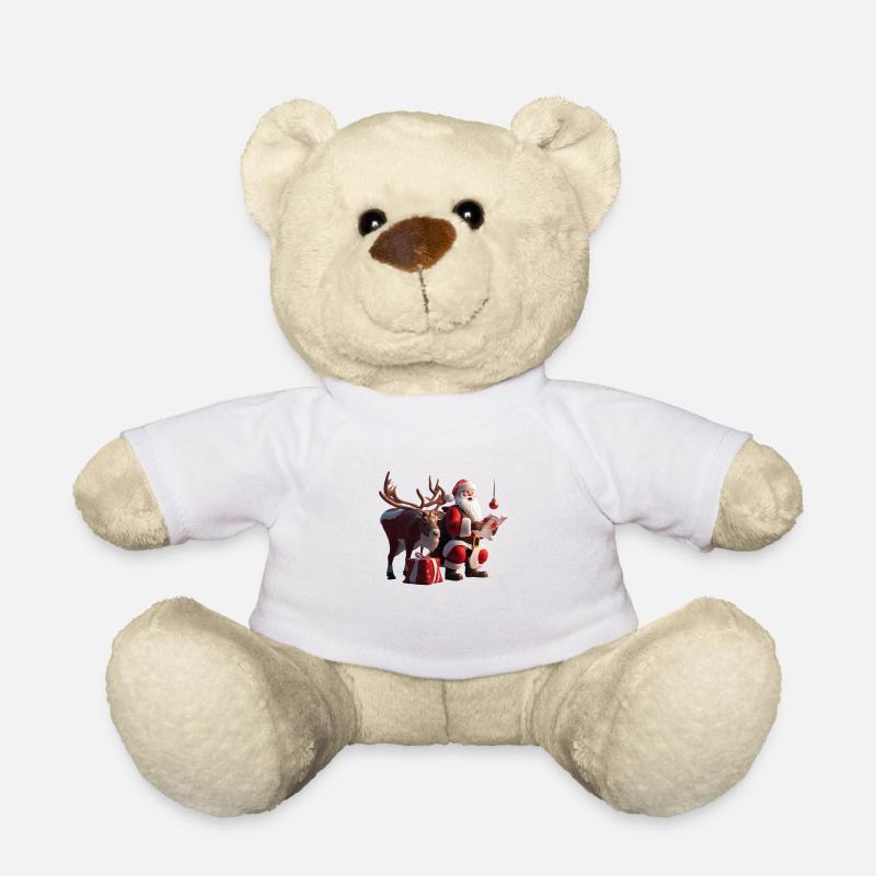 Weihnachten 1 - Teddy - Weiß