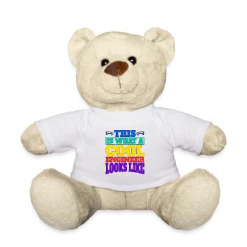 This Is What A Cool Engineer Looks Like 2 - Teddy Bear - white - Front