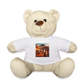 true camel in a desert A8 - Teddy Bear - white - Front