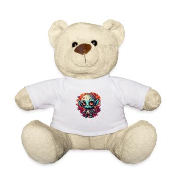Horror Doll / Halloween / Creepy / Dark - Teddy Bear - white - Front