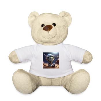 Funny Alien - Teddy Bear - white - Front