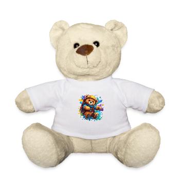 Ours en peluche / Peluche / Animal en peluche / Idée cadeau - Nounours - blanc - Devant