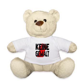 keine gewalt - Teddy - Weiß - Vorne
