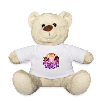 Summer Lake Nature Flora Art Flowers Sea Beach - Teddy Bear - white - Front