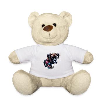 Boxer fleur - Nounours - blanc - Devant