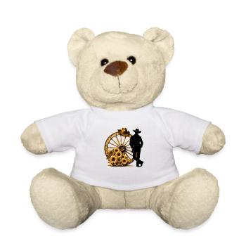 Cowboy Lustiger Cowboyhut Wild Western Rodeo Texas - Teddy - Weiß - Vorne
