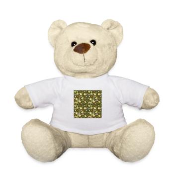 Motif de fleurs - Nounours - blanc - Devant