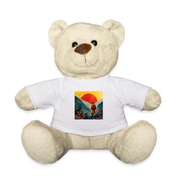 Hiking Mountaineering Mountains Trekking - Teddy Bear - white - Front