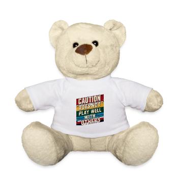 La prudence ne joue pas bien avec les autres 90 - Nounours - blanc - Devant