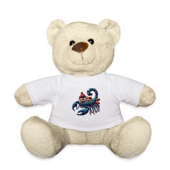 Psychedelischer Skorpion mit Pilzen - Teddy - Weiß - Vorne