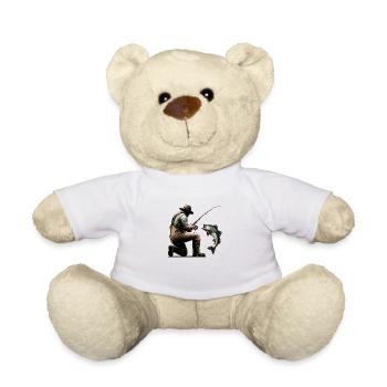 pêche - pêcheur - Nounours - blanc - Devant