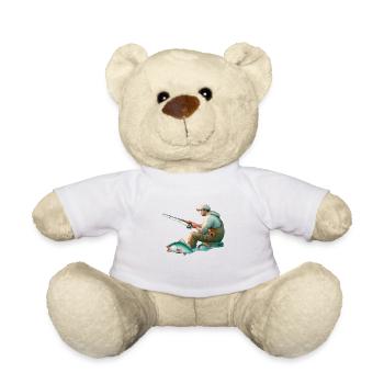 Fisherman - Fish - Fishing - Teddy Bear - white - Front