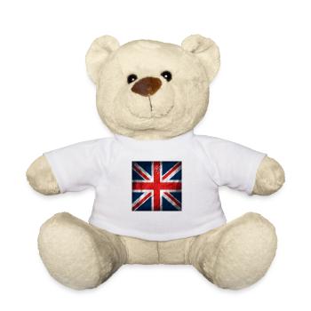 United Kingdom British Flag UK Souvenir - Nounours - blanc - Devant
