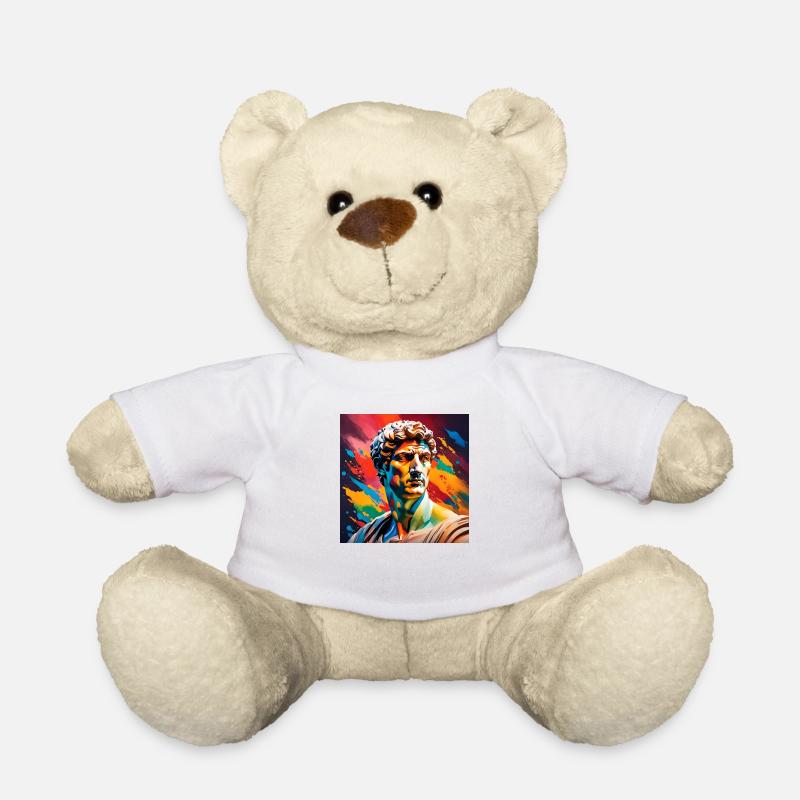 Michel-Ange David coloré - Nounours - blanc