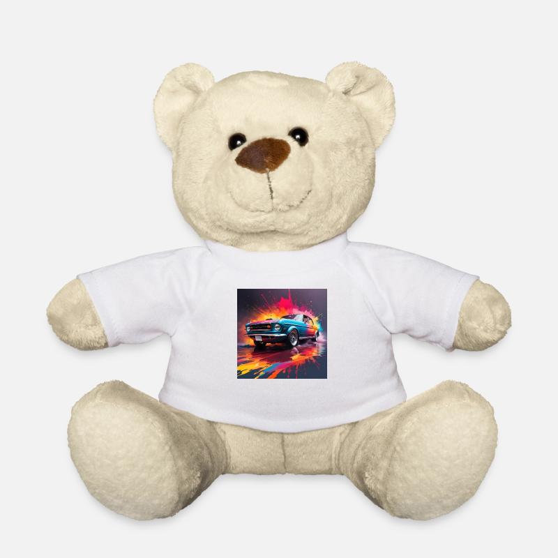 Automobil - Teddy - Weiß