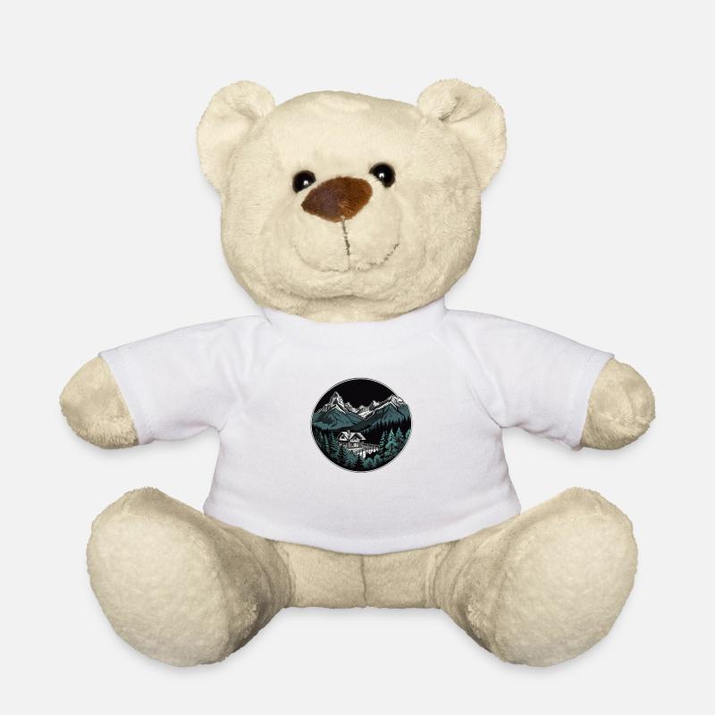Schweizer Berge - Teddy - Weiß