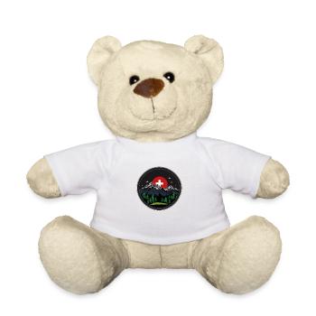 Drapeau suisse - Nounours - blanc - Devant