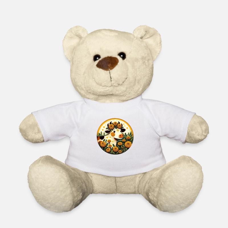 Ringelblume Kuh - Teddy - Weiß