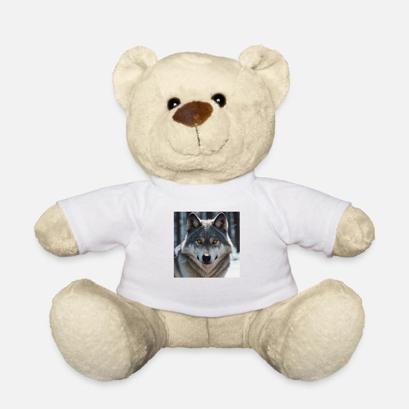 Wolf - Teddy Bear - white