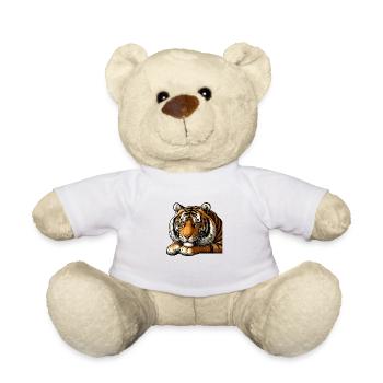 Big Cat Tiger: Meister des Dschungels! - Teddy - Weiß - Vorne